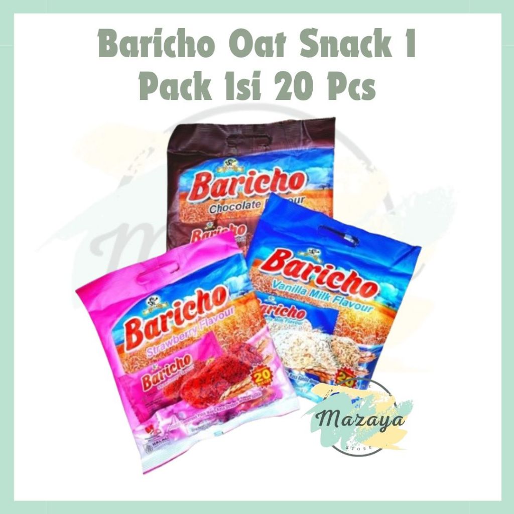 

BARICHO SNACK OAT BAR ISI 20 PCS VANILA I CHOCOLATE I STRAWBERRY