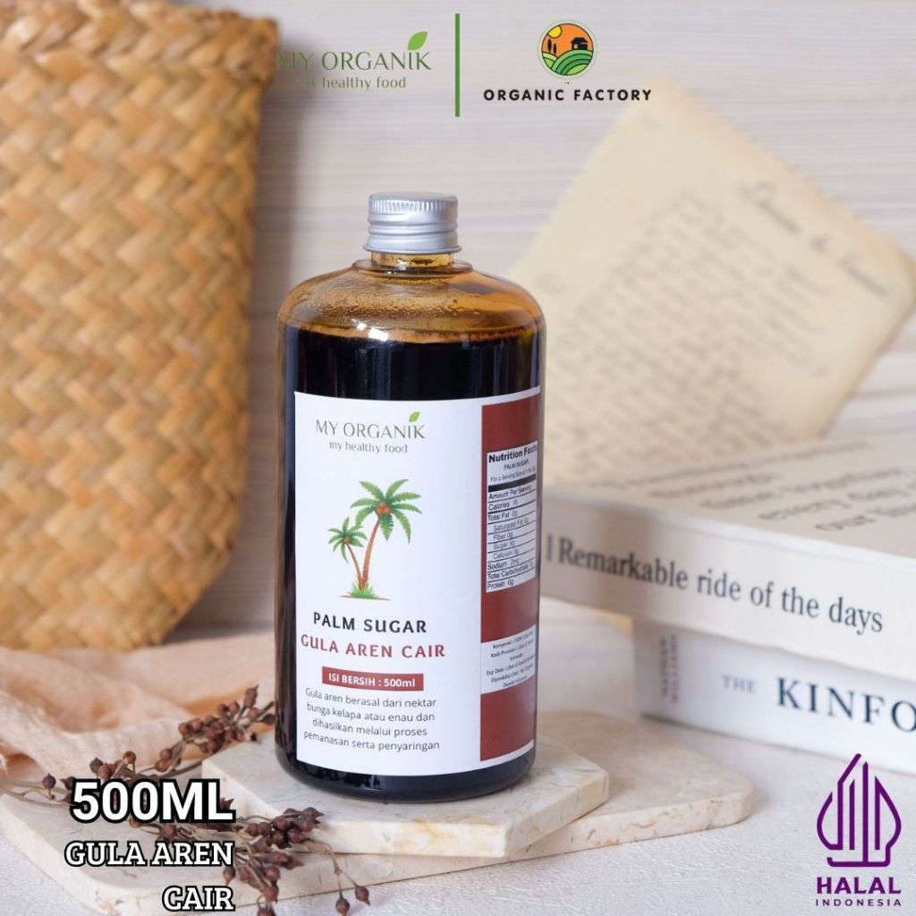 

My Organik Gula Aren Cair Murni Premium High Quality Brown Sugar Syrup 250ml 500ml