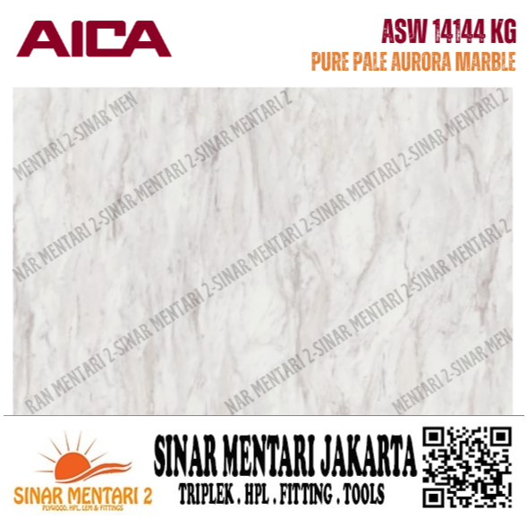 AICA HPL ASW 14144 KG PURE PALE AURORA MARBLE