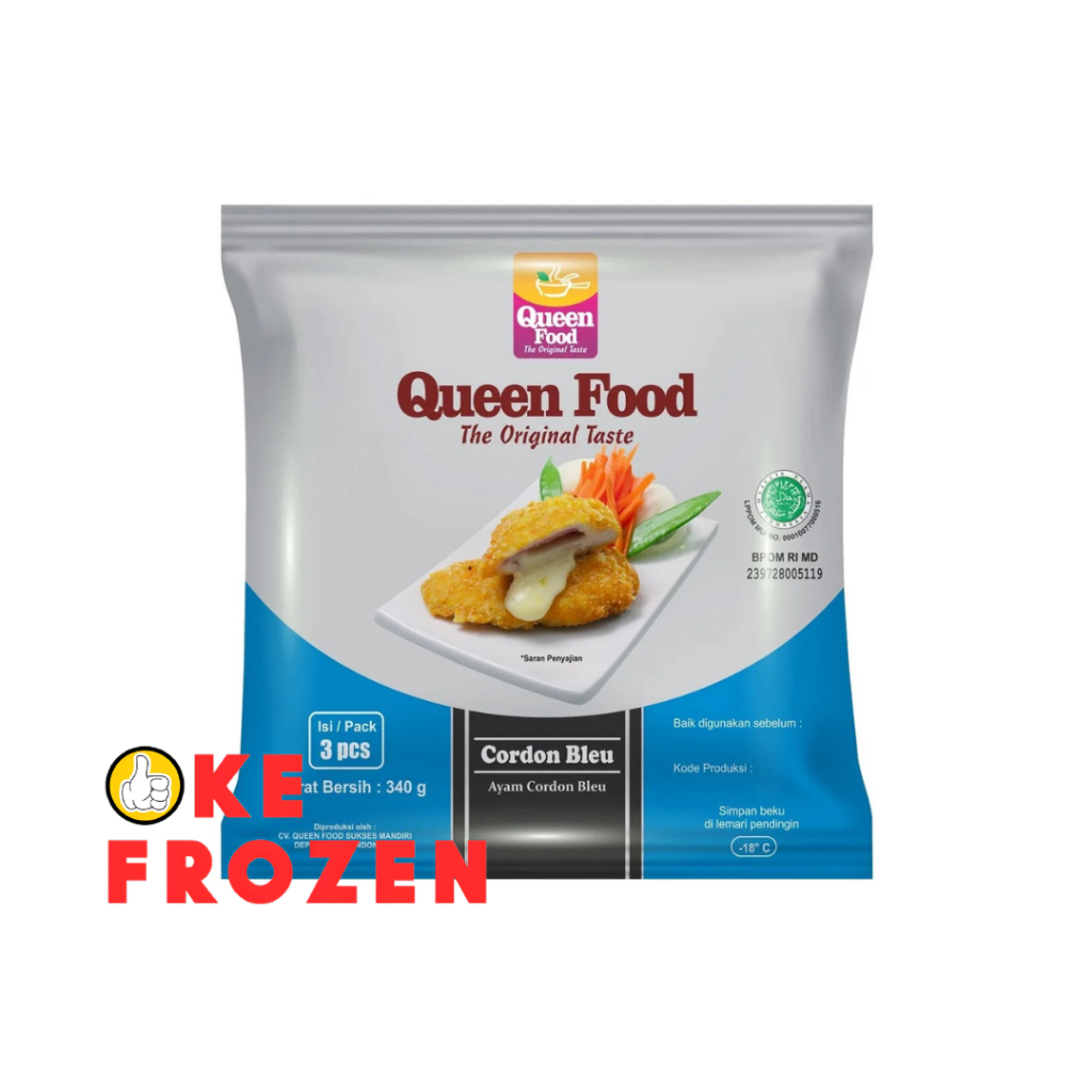 

QUEEN FOOD CORDON BLEU 340GR ISI 3 / FROZEN FOOD