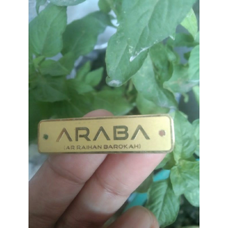 

label plat hijab dari gold & silver