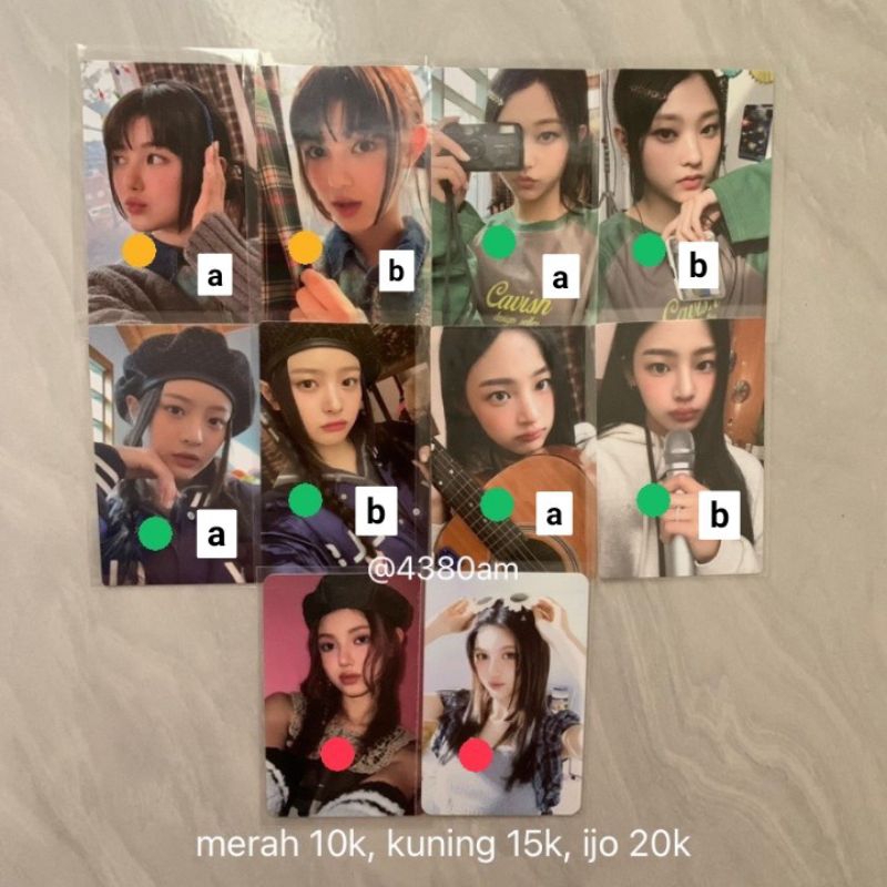 [READY STOCK] PC NEWJEANS BUNNIES CAMP DANIELLE, HANNI, MINJI, HAERIN