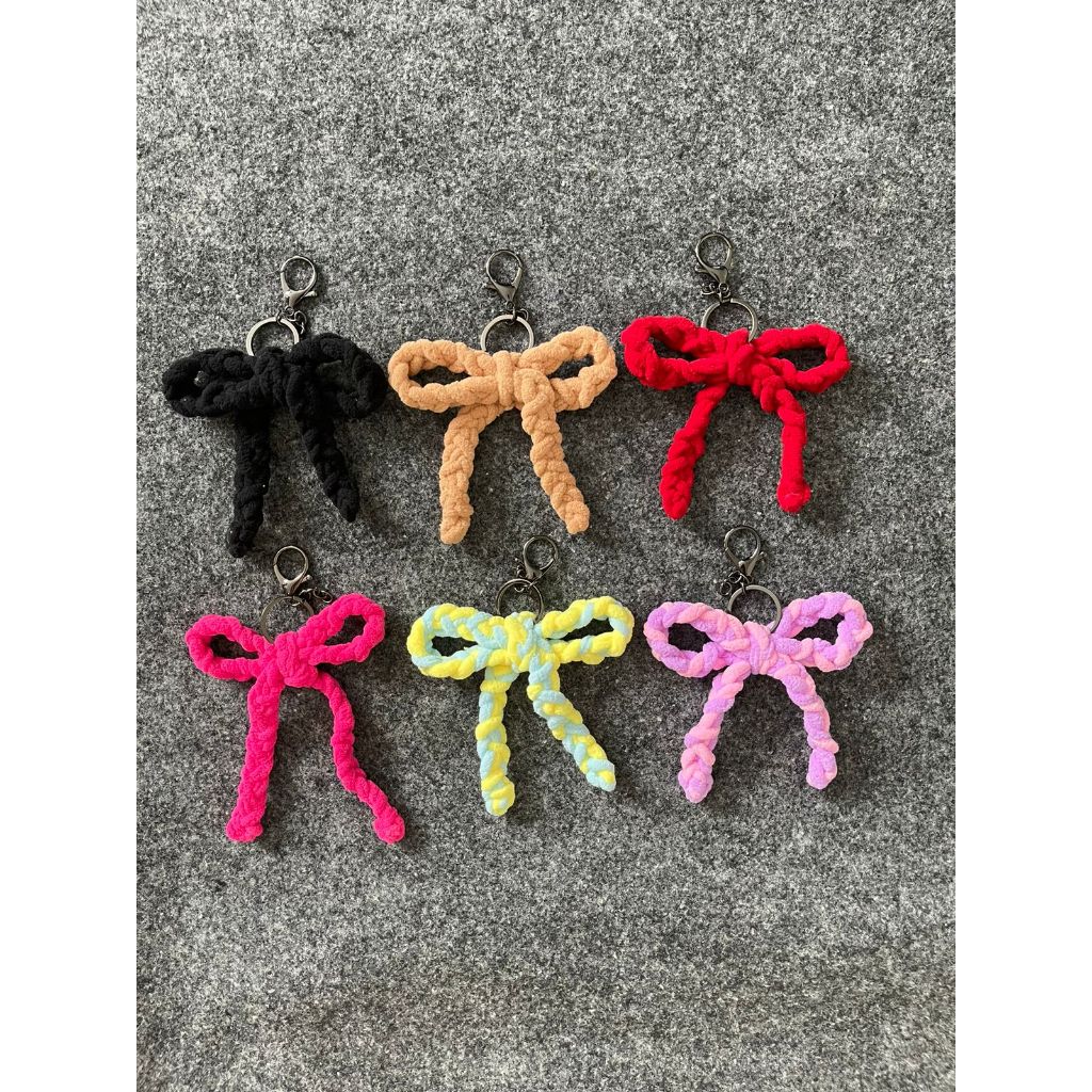 ARCELL - KEYCHAIN COQUETTE BULU - GANTUNGAN TAS