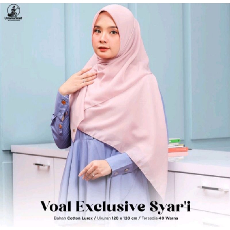 Hijab Syari Polos Voal Exclusive 120 x 120 by Umama