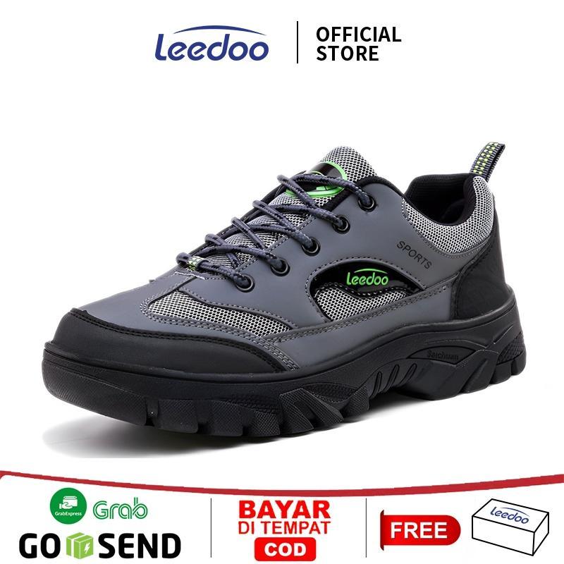Leedoo Sepatu Gunung Pria Sepatu Hiking Olahraga Anti Air Sport Shoes Kekinian MH204