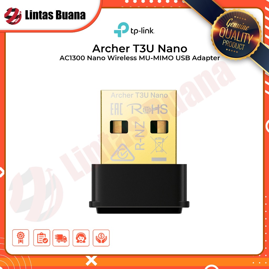 TP-LINK Archer T3U AC1300 Nano Wireless MU-MIMO USB Adapter Ver1.0 - WIFI DONGLE