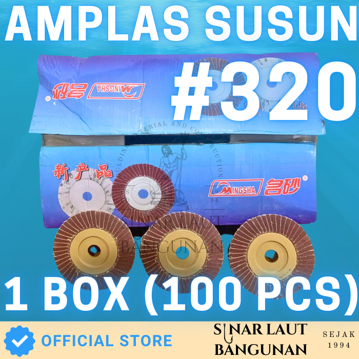 Amplas Susun Gerinda Grit 320 1 BOX (100)
