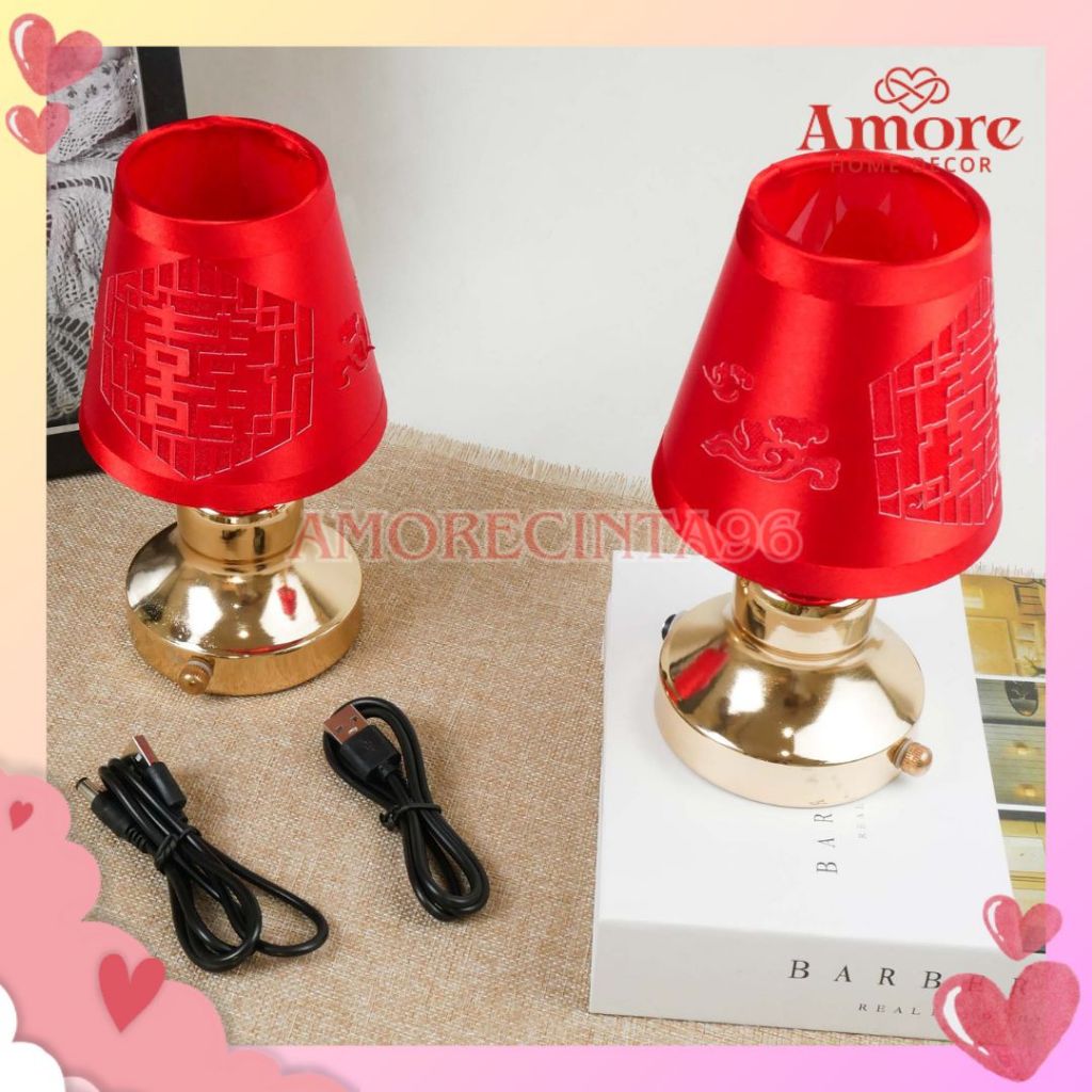 Lampu Shuangxi / Sangjit / Lampu Nikahan / Dekorasi Lamaran / Chinese Wedding / Perlengkapan Pernika