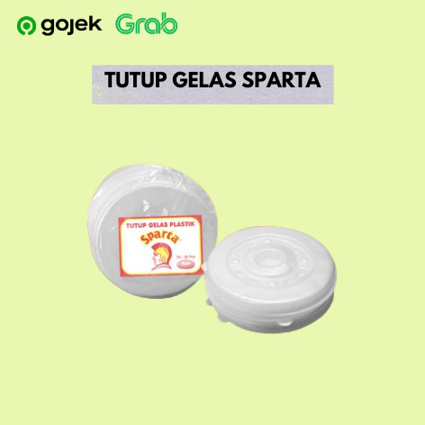 Tutup Gelas Plastik Datar Putih Susu - Tutup Gelas Pop Ice / Jus