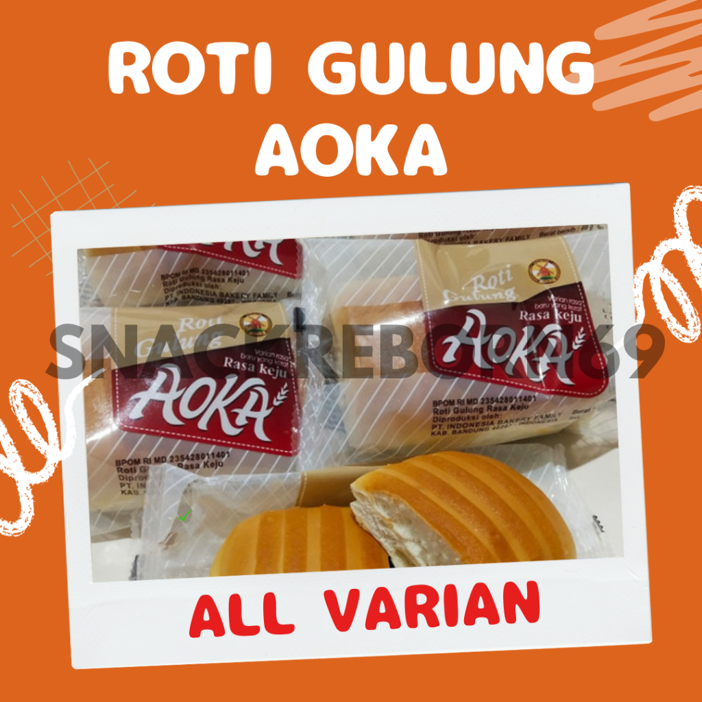 

Roti Aoka Gulung All Varian 45 gram