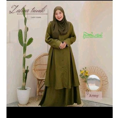 ZAHRA TUNIK MUMTAZ HIJAB TUNIK SET ROK TUNIK ROK