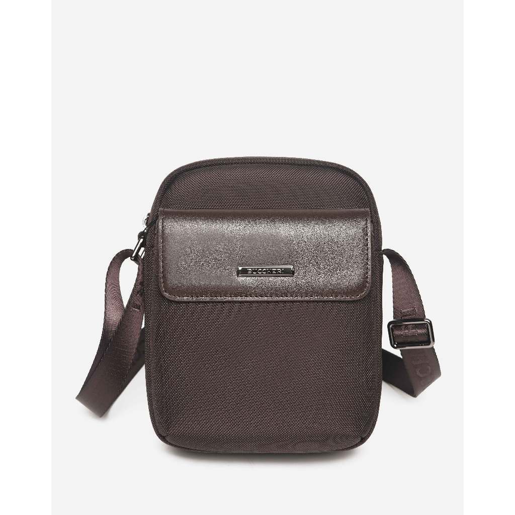 BUCCHERI Tas Selempang Pria Kulit Margot Brown - BB4012