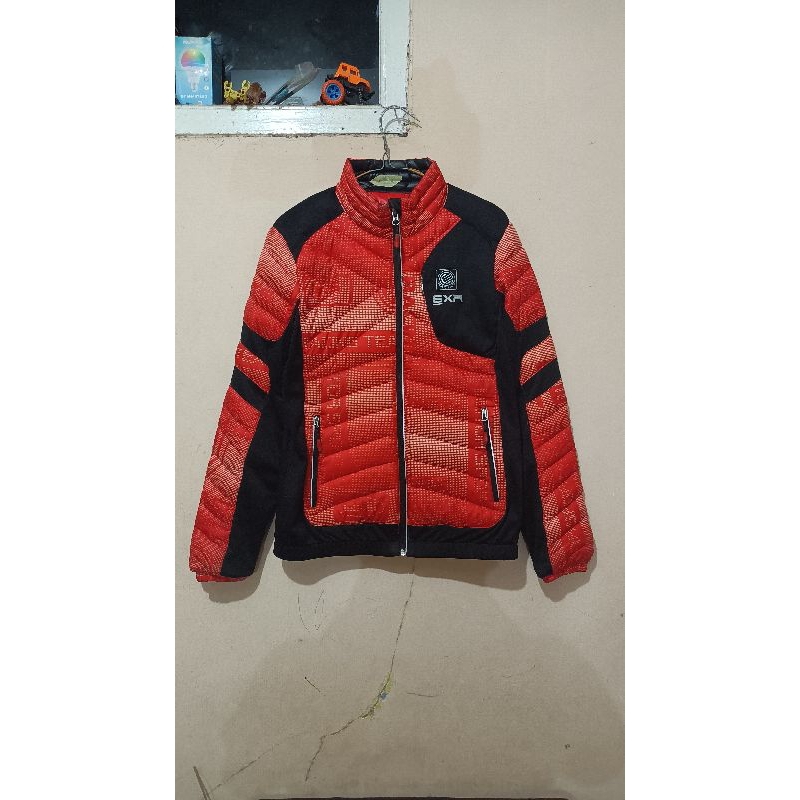 exr racing Jacket down bulu angsa wanita size S fit M