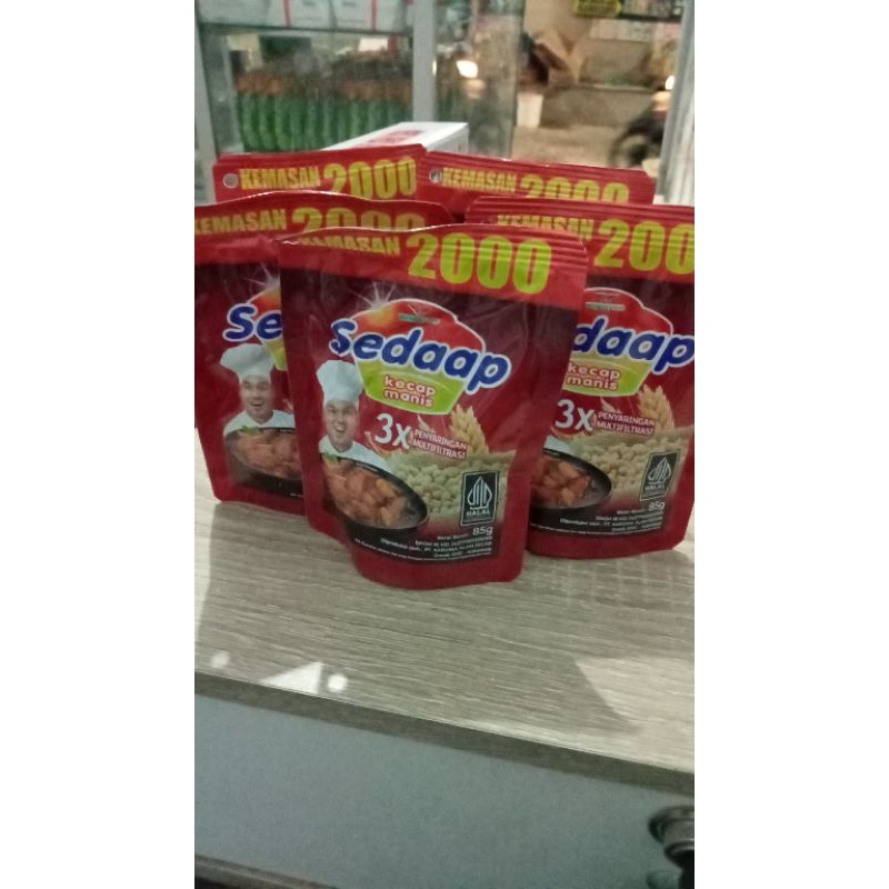 

kecap sedap manis pouch 85ml sedap refil beli 5@9500