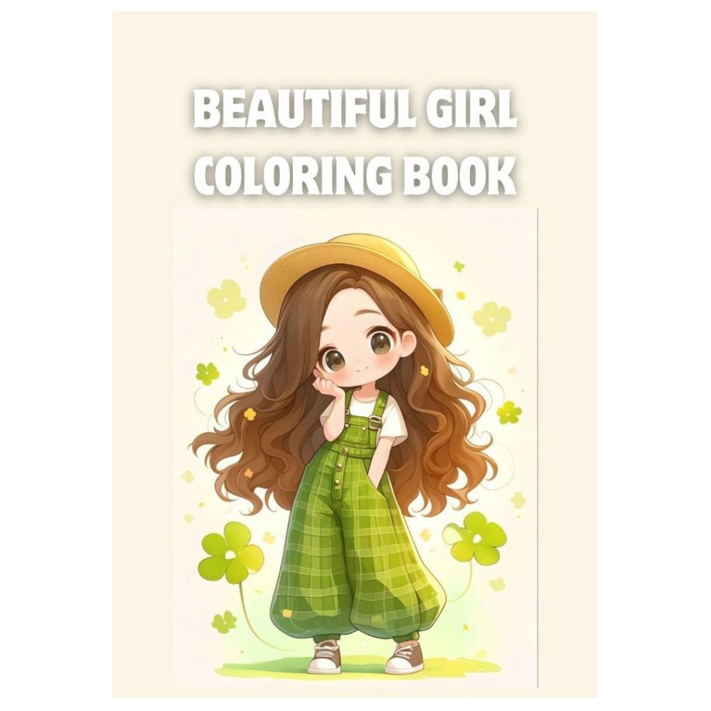 

BEAUTIFUL GIRL COLORING BOOK BUKU MEWARNAI ANAK REMAJA AESTHETIC SKETSA GAMBAR KERTAS TEBAL PREMIUM