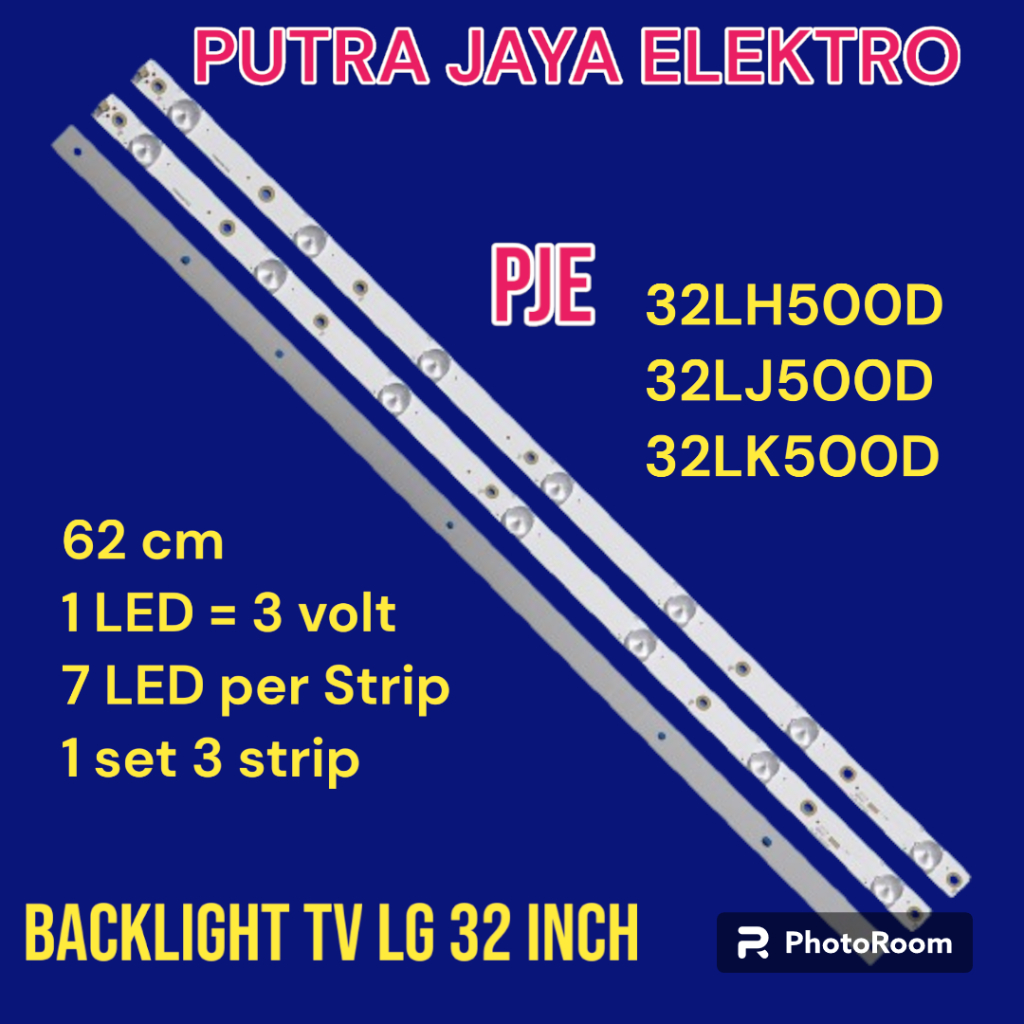 LED BACKLIGHT 32LH500D 32LV300C 32LV300 32LH500 32LJ500D 32LJ500 LAMPU BACKLIGHT LG 32LH500