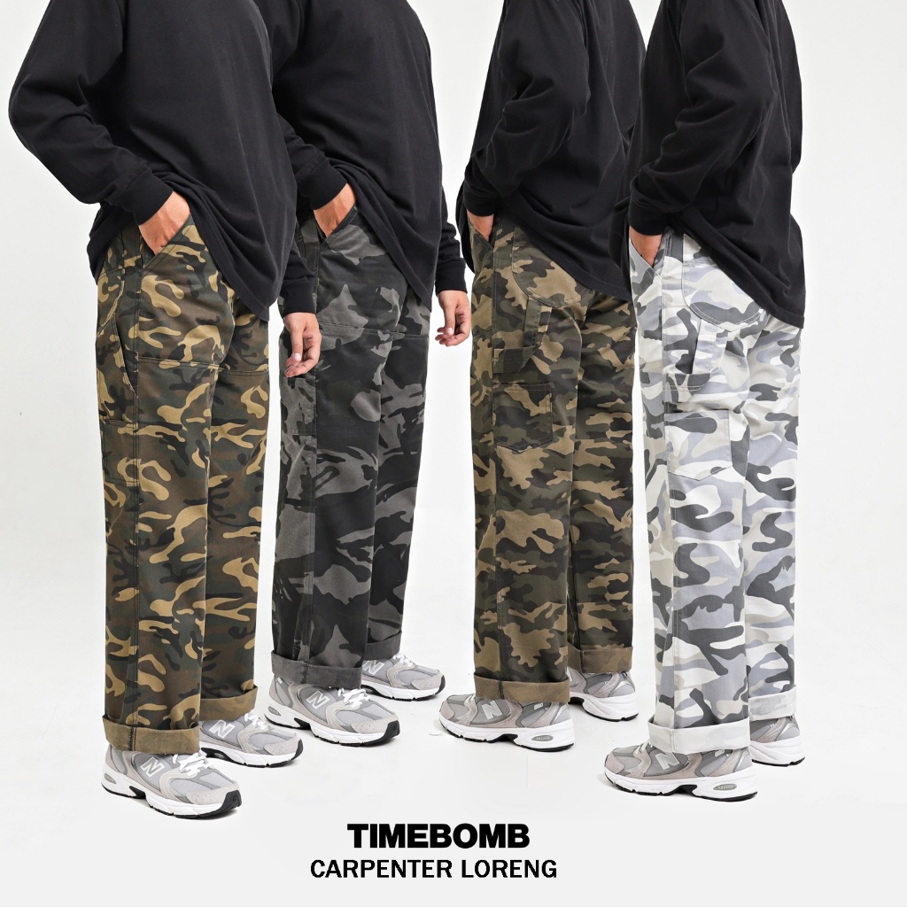 TIMEBOMB = CARPENTER PANTS - Celana Carpenter Reguler | Loreng