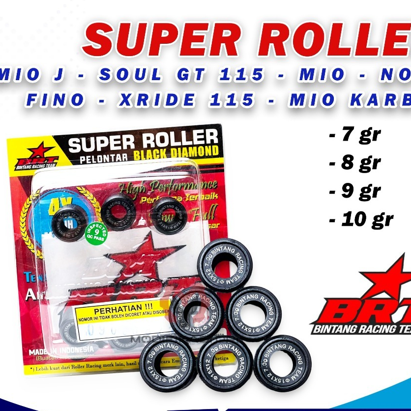 ROLLER BRT - Super Roller Black Diamond Original BRT MIO SPORTY SMILE NUVO MIO J MIO SOUL Roller Rol