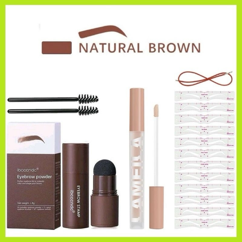 TERMURAH CETAKAN ALIS WATERPROOF FULLSET / CETAKAN ALIS TALI / IBCCCNDC EYEBROW STAMP POWDER / LAMEI