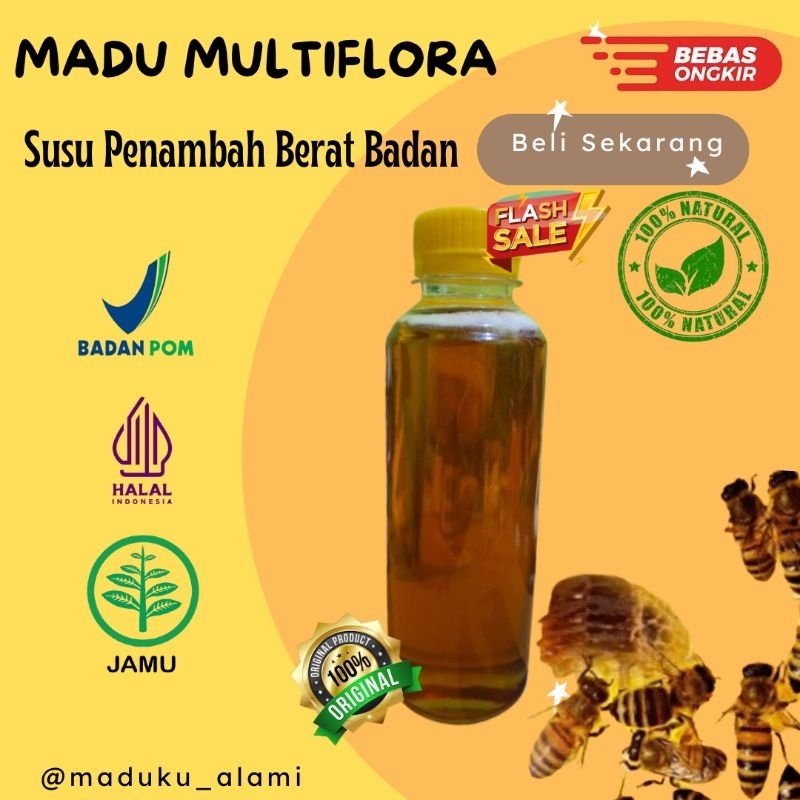 

[ ReadyStock ] Madu Multiflora SUPER PREMIUM Asli 100% Alami Menyehatkan Dan Kental