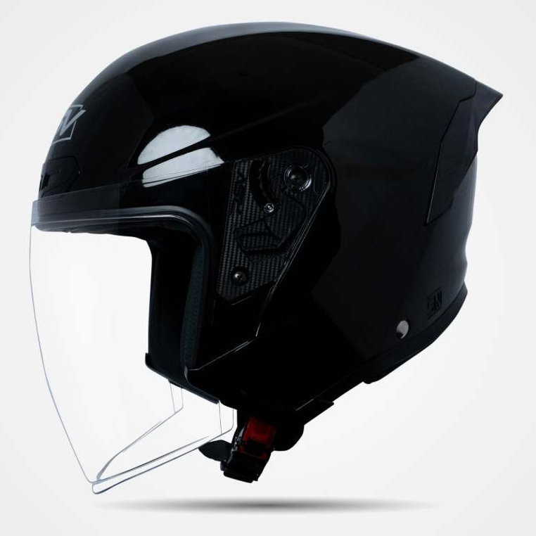 RSV HELMET NEW WINDTAIL BLACK GLOSSY HELM RSV NEW WINDTAIL