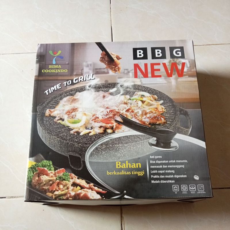 panggangan bulgogi serbaguna/BBQ bulgogi 32 cm