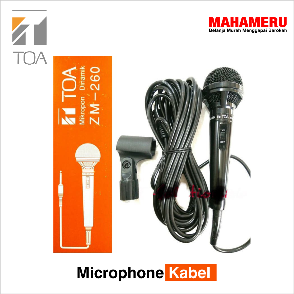 Microphone Kabel/Mikrofon Kabel TOA ZM-260