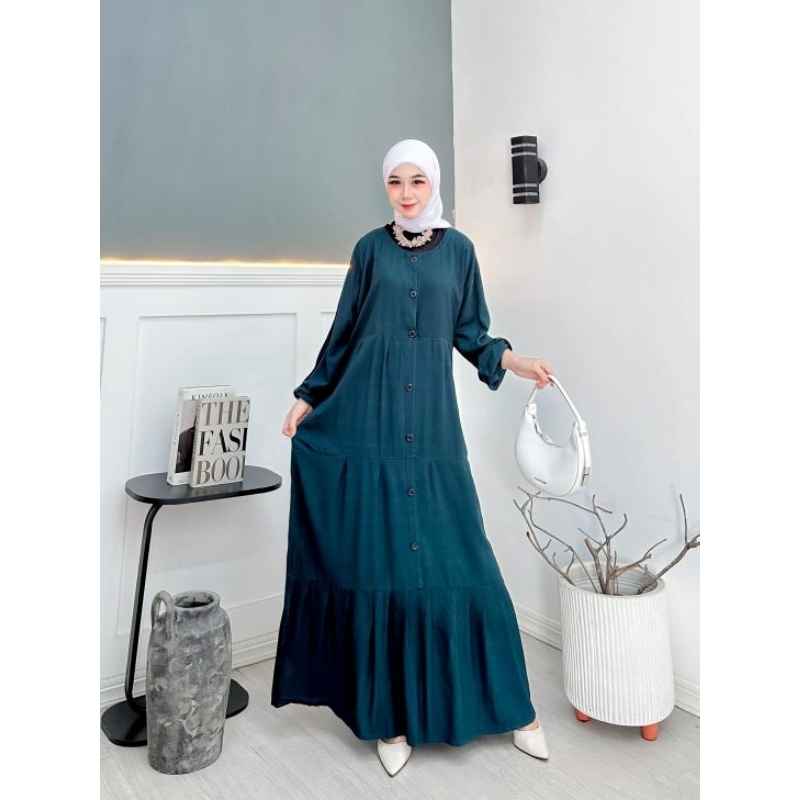 Gamis jumbo rayon ld 130 gamis kancing pelangi gamis kancing jumbo