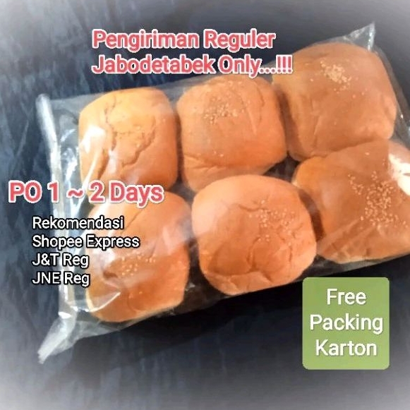 

Roti Burger Diameter 10cm Isi 6 pcs