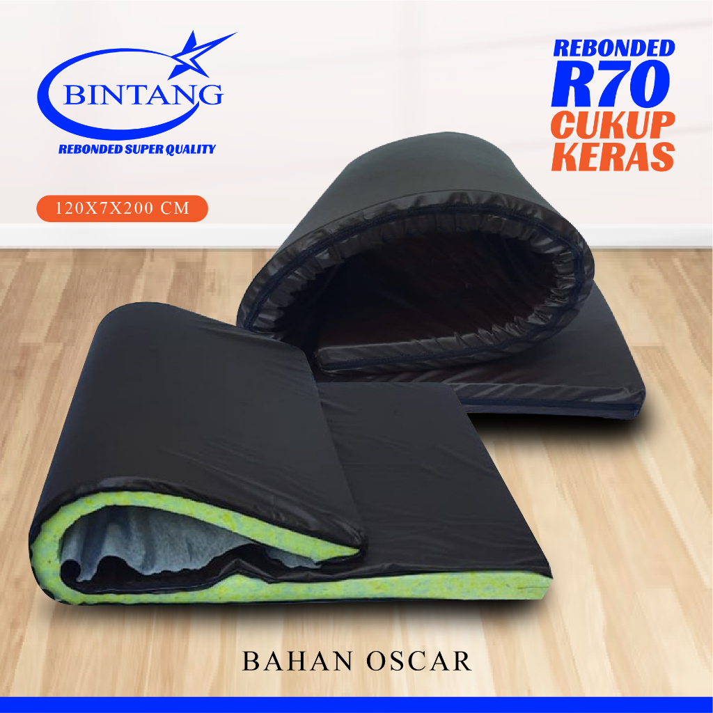 Kasur Lipat Rebonded R70 / Kasur Lipat 120x7x200 /Kasur Serbaguna