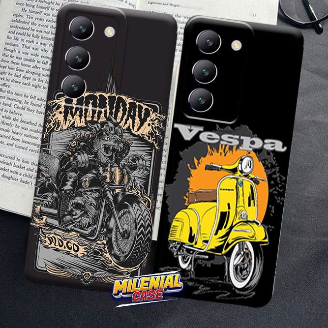 (MJA01) Softcase Vivo Y100 5G/Y100 4G Clear case Motif Racing Pro Camera Camera belakang