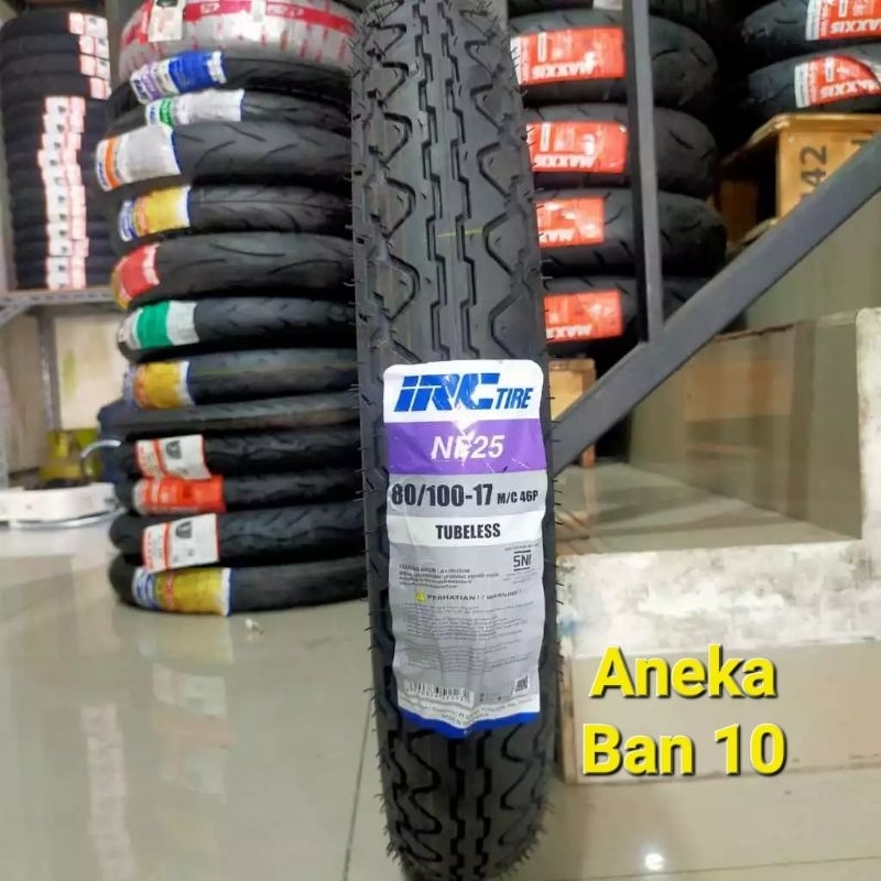 Ban IRC 80/100-17 NF25 Tubeless Ban Depan Verza