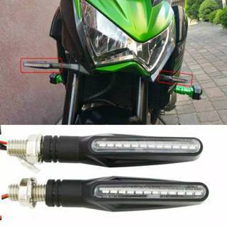 Sein Running Lampu Sen Running LED Lidi 2 Mode Universal Motor Vixion Tiger megapro Cb verza