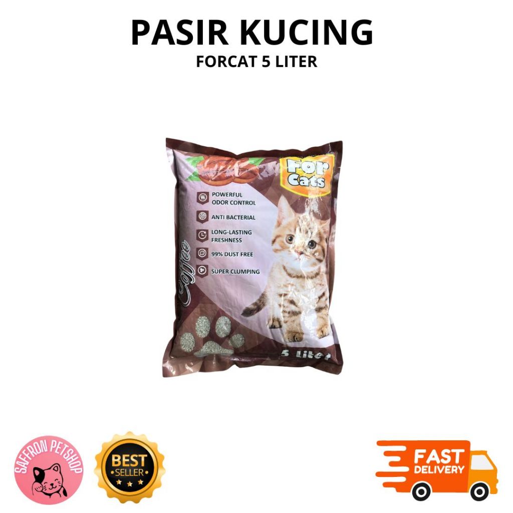 PASIR KUCING GUMPAL FOR CATS 5 LITER