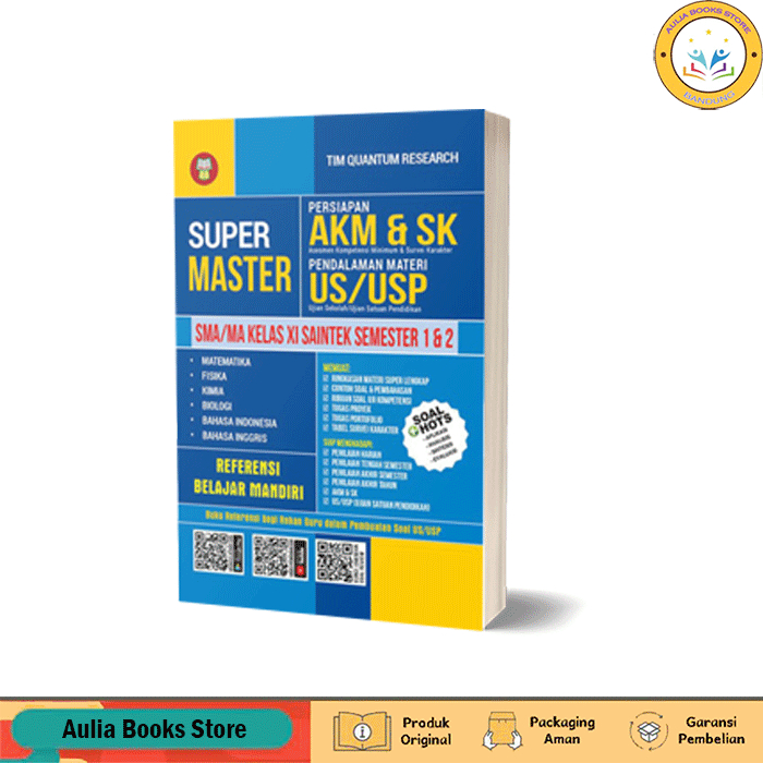 Buku Super Master Persiapan AKM & SK - SMA/MA Kelas XI Saintek