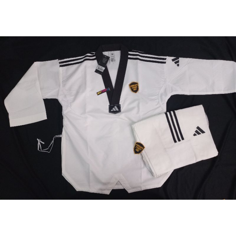 DOBOK ADIDAS ECO FIGHTER 3 STRIPE TAEKWONDO