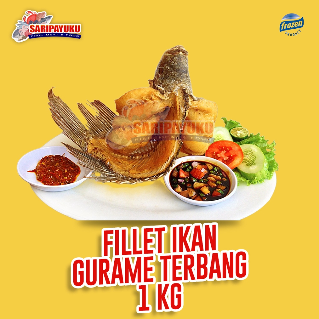 

Ikan Gurame Fillet Terbang 1 Ekor / Gurami Terbang / Gurame Fillet / Ikan Gurami