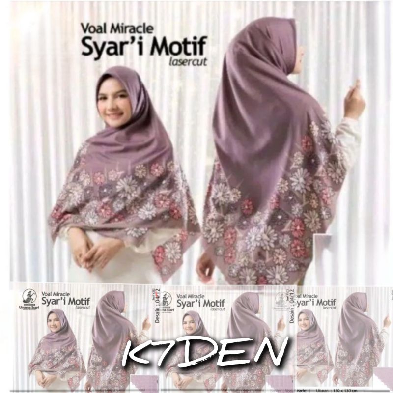 Hijab segiempat motif Jumbo Umama 130x130 sd 140x140