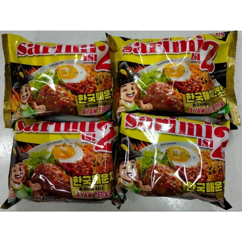 

SARIMI ISI 2 Mie Goreng Instan Rasa Ayam Pedas Korea 120gr