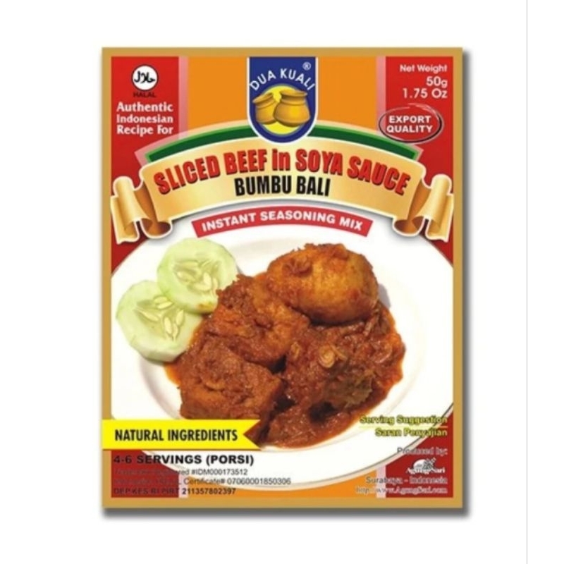 

BUMBU BALI DUA KUALI - Bumbu Instan Indonesia Siap Masak