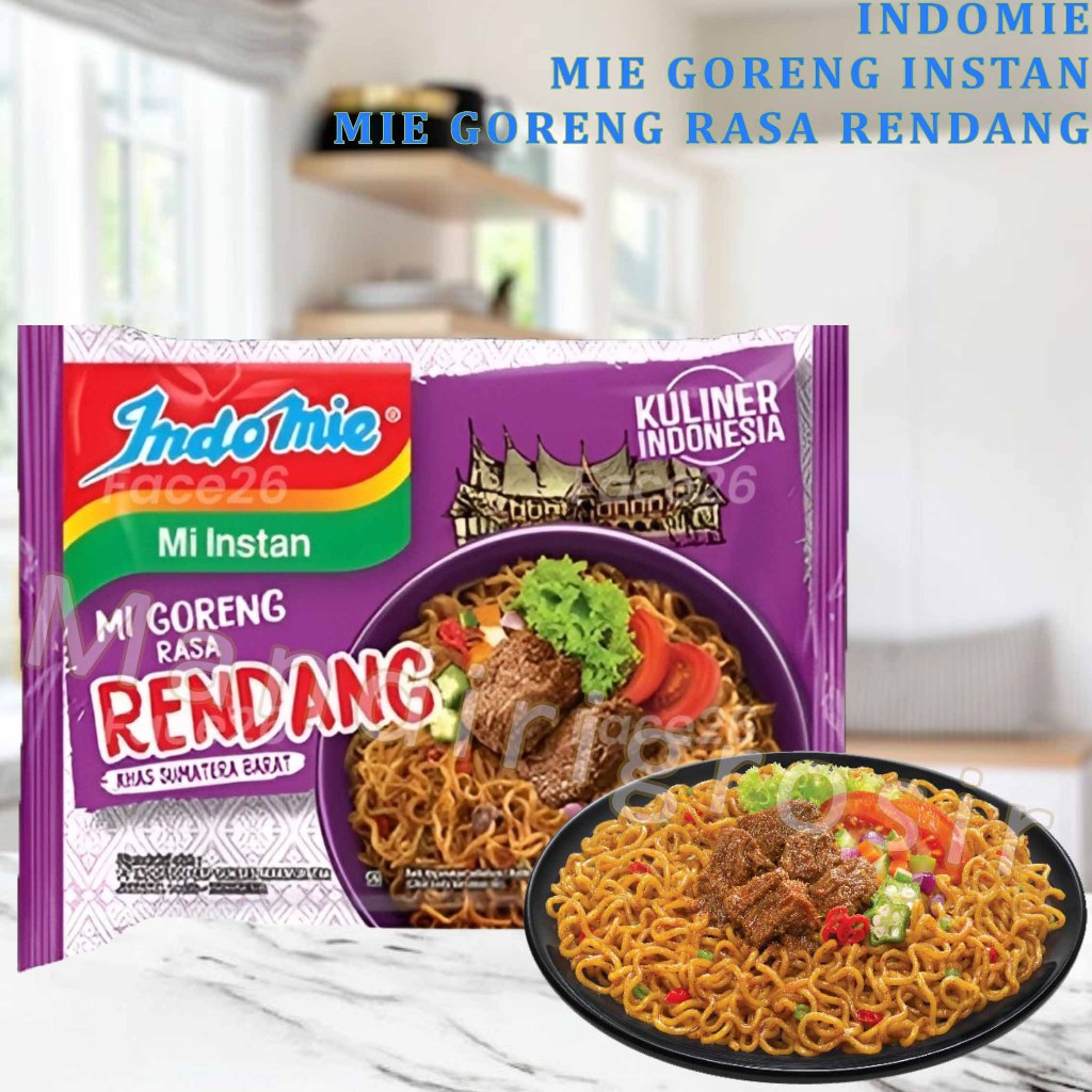 

Mie Goreng Instan * Indomie * Mie Goreng Rasa Rendang * 91gr