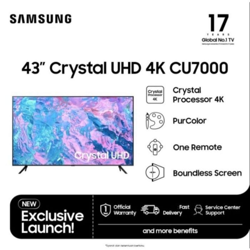 SAMSUNG CRYSTAL UHD 4K CU7000