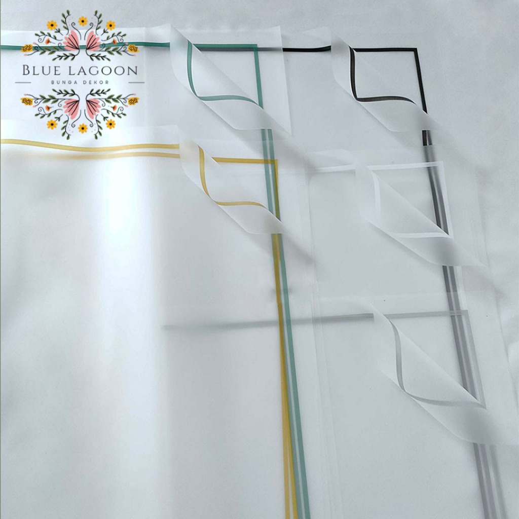 

Transparent Line Cellophane Korean Flower Wrapping Doff List Warna Kertas Kertas Buket Waterproof Paper Bunga Wrapping Florist Material Hand Bouquet Kertas Bunga