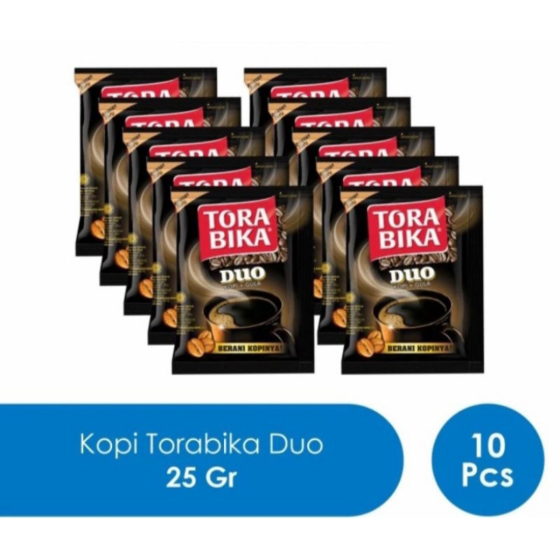 

Kopi Torabika Duo 1 Renceng isi 10 Sachet