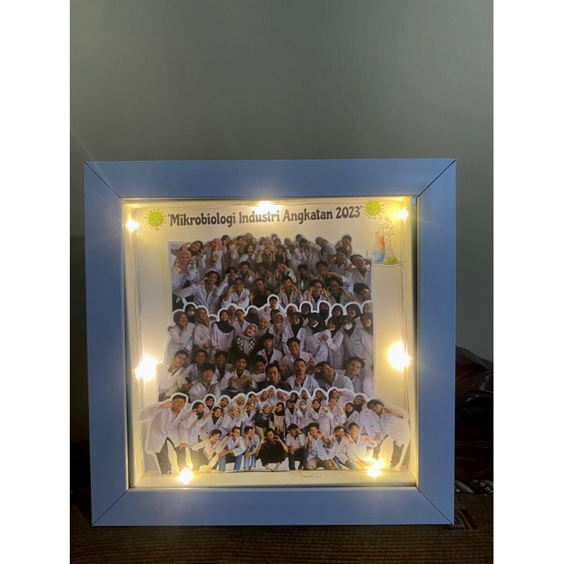 Guru I Kado Guru I Scrapbook guru I 3D bingkai 20 x 20 I Perpisahan kelas I Kenaikan kelas I Kustom 