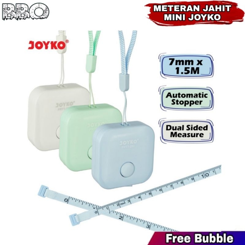 Meteran Jahit Mini Pocket Ruller Tailoring Tape Meteran Jahit Joyko PRTT-280 2M