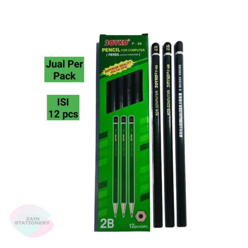 

Pensil 2B Joyko P-88 Hijau (12 Pcs)