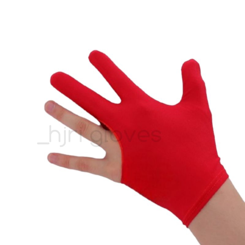 Sarung tangan billiard hand glove billiard color red billiard hand glove polos#SARUNG#TANGAN#BILLIAR