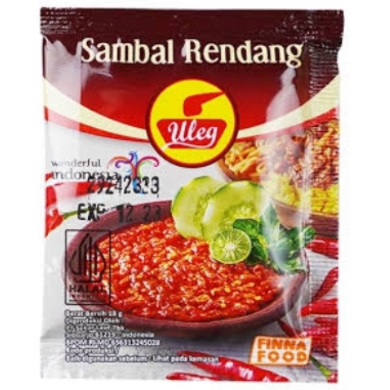 

Finna Sambal Uleg Rendang 1Pak isi 10pcs Sambel Rendang