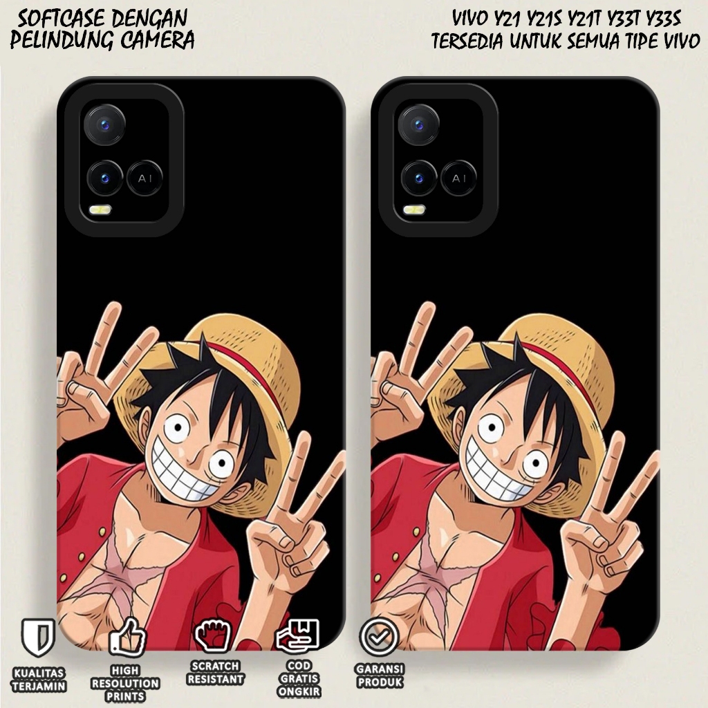Softcase Vivo Y21 Y21S Y21A Y21T Y33S Y33T - Case Vivo Y21 Y21S Y21A Y21T Y33S Y33T Motif (ANIME SER